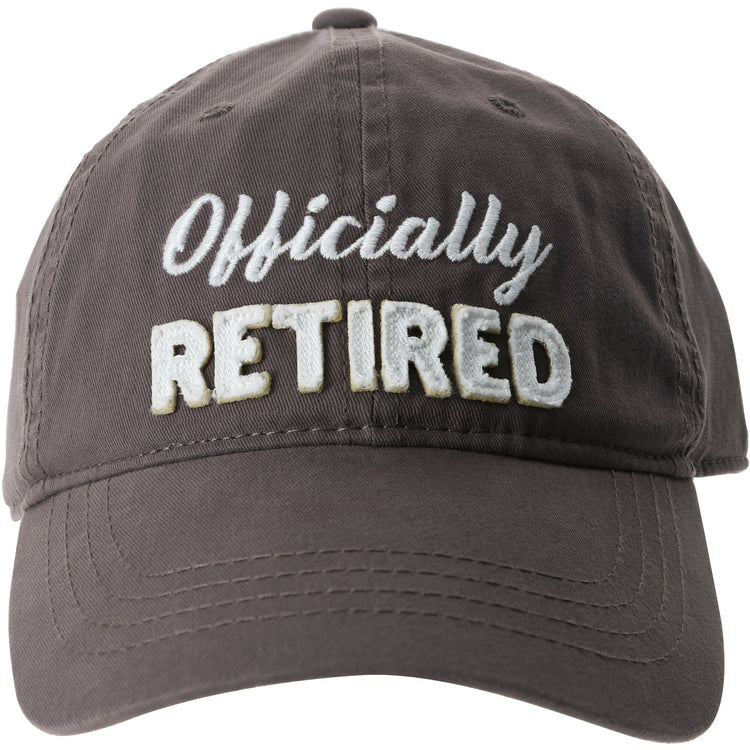 Officially Retired Gray Adjustable Hat