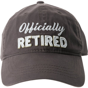 Officially Retired Gray Adjustable Hat