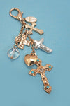 Grace & Glory Pearlized Cross Bag Charm