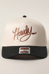 Howdy Black & Natural Embroidered Trucker Hat
