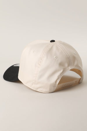 Howdy Black & Natural Embroidered Trucker Hat