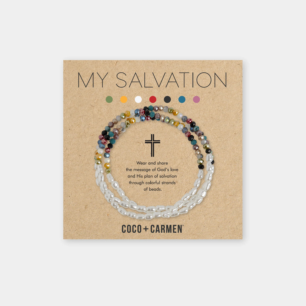 My Salvation Pearl Mix Stretch Bracelet