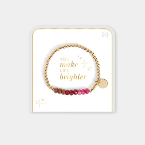 You Make Life Brighter Stretch Bracelet