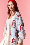 Jolly Santa Oversized Knit Cardigan