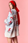 Jolly Santa Oversized Knit Cardigan