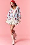 Jolly Santa Oversized Knit Cardigan