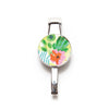 Watercolor Floral Print Purse Key Hanger