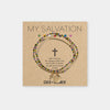 My Salvation Gold Cross Charm Bracelet