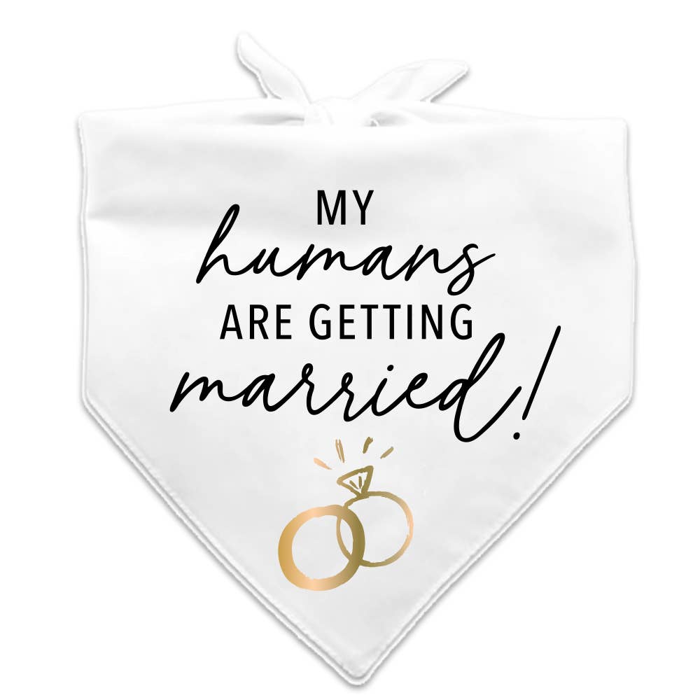 My Humans Are Getting Married Pet Bridal Bandana