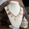 Boho Coin Charms Statement Necklace