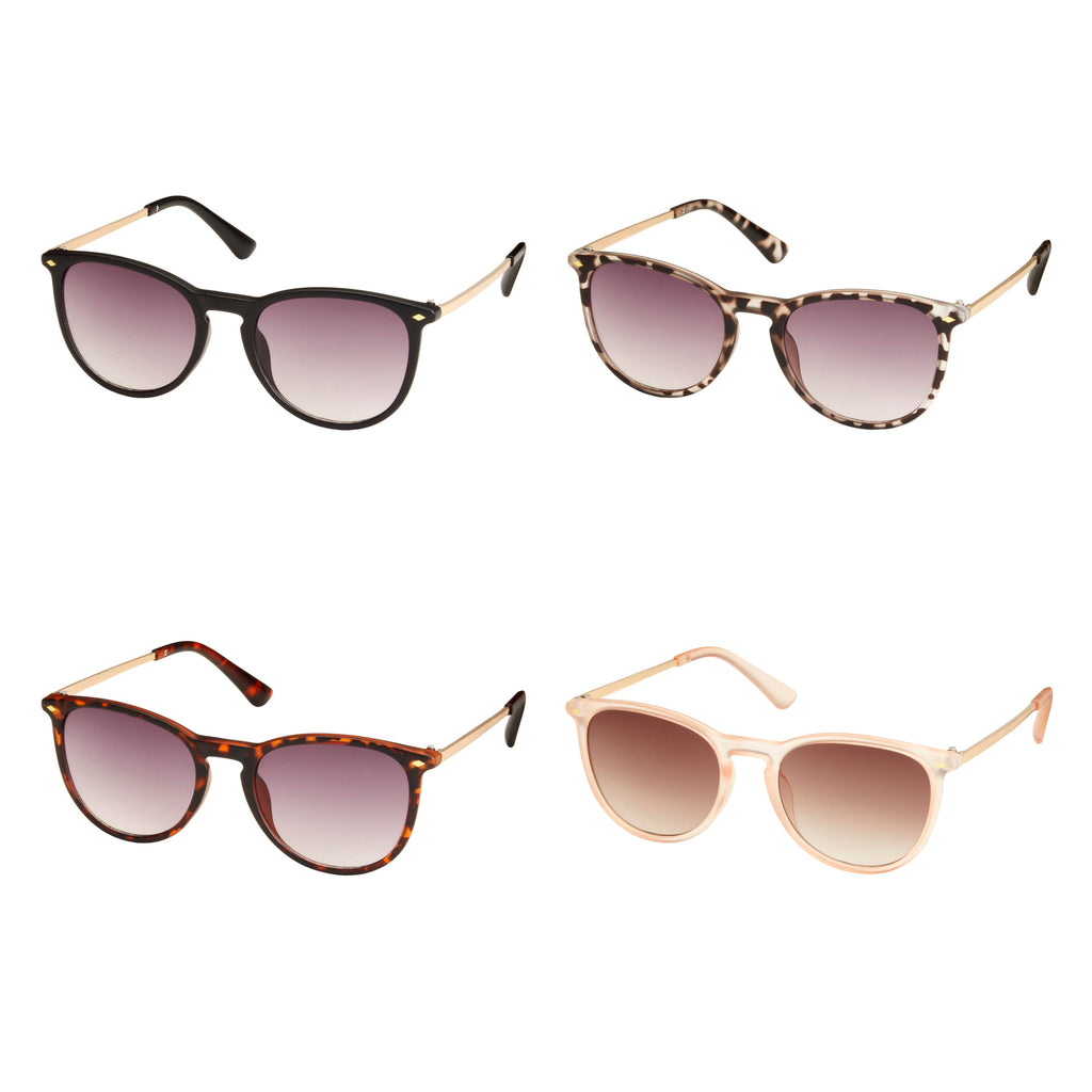Blue Gem Heritage Round Honey Tort Sunglasses