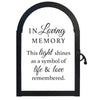 In Loving Memory Black Metal Lantern