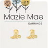 Cowboy Boot Gold Stud Mazie Mae Earrings