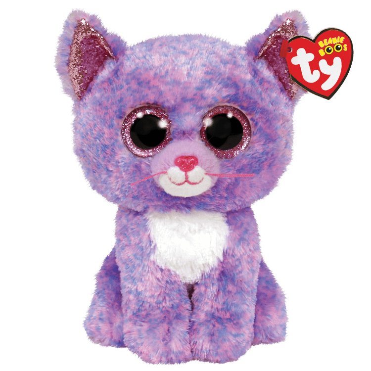 Cassidy Lavender Cat 6" Beanie Boo