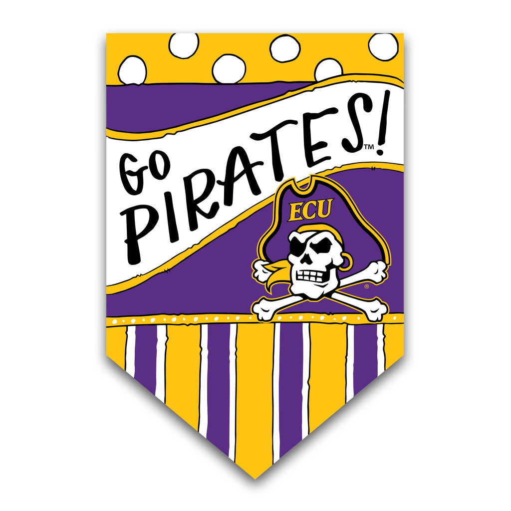 ECU Dots and Stripes Garden Flag