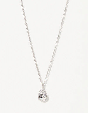 Spartina Sea La Vie Silver Seas the Day Oyster Necklace