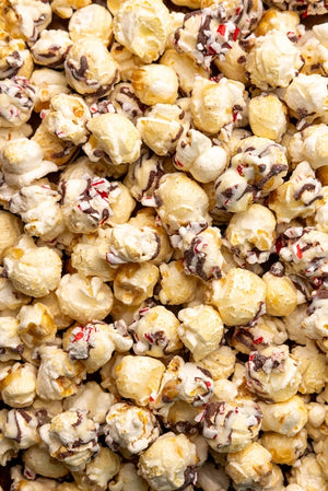 Chocolate Peppermint Poppy Popcorn