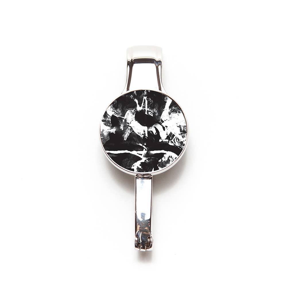 Marble Print Purse Key Hanger