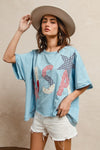 Star Spangled Stitch Patchwork Top