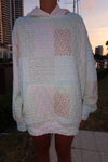 Sunkissed Coconut Quilted Pastel Hoodie