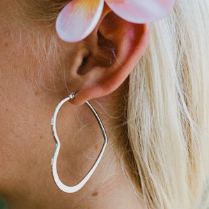 Oversized Heart Pura Vida Hoop Earrings