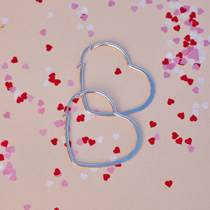 Oversized Heart Pura Vida Hoop Earrings