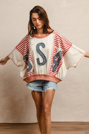 Freedom Stitch Patchwork Top