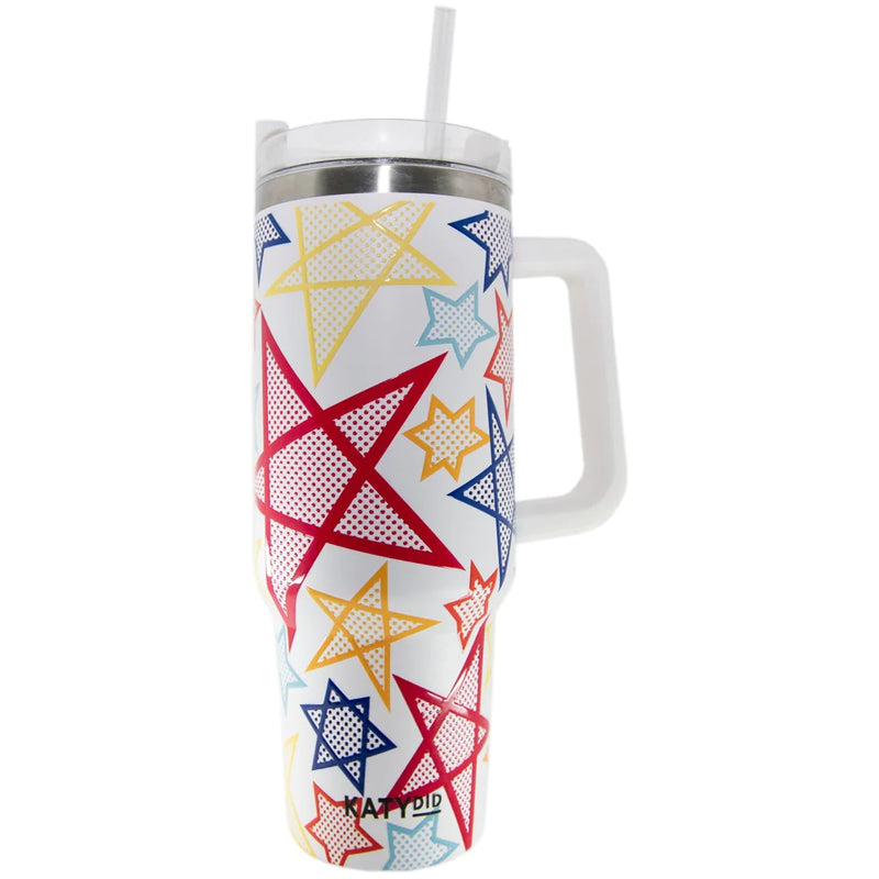 Rainbow Stars Katydid Tumbler with Handle (40 oz) – PB&J Archdale