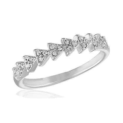 CZ Triangle Infinity Stack Ring