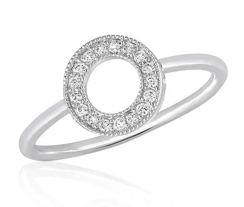 CZ Circle Stack Ring