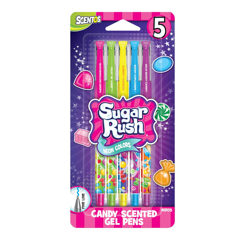 Scentos Sugar Rush 5 Pack Scented Gel Pens