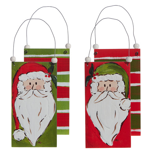 Santa Claus Wooden Ornament
