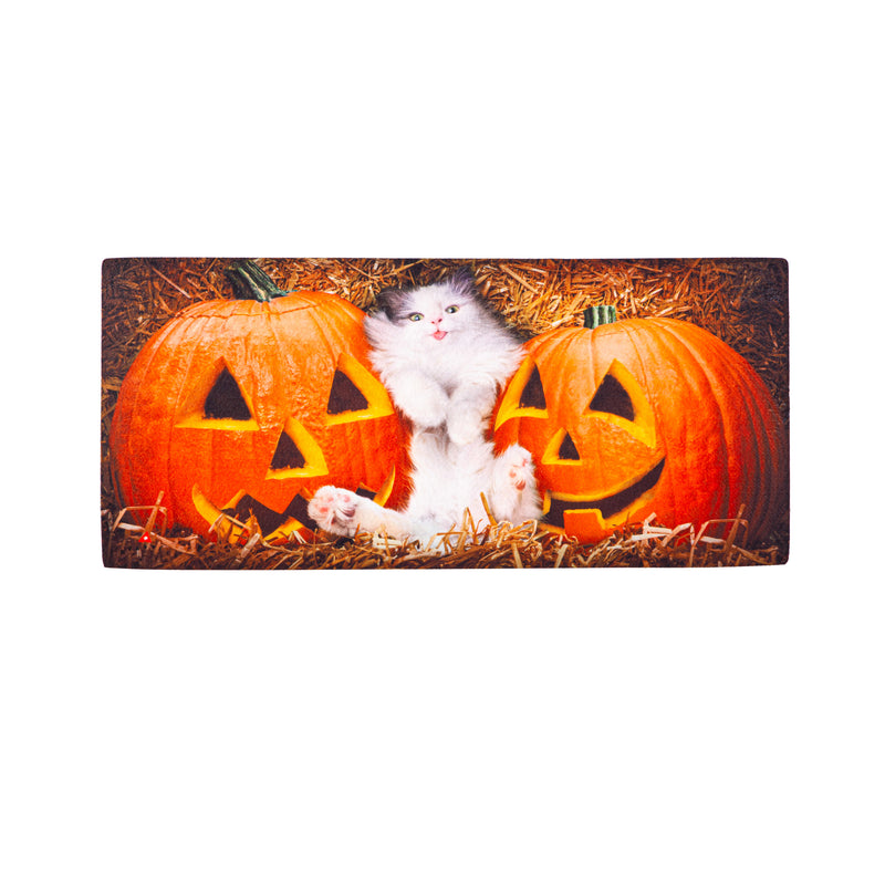 Cat Stuck Between Pumpkins Sassafras Switch Mat Insert