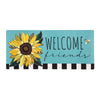 Welcome Friends Leopard Sunflower Sassafras Switch Mat Insert