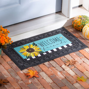 Welcome Friends Leopard Sunflower Sassafras Switch Mat Insert