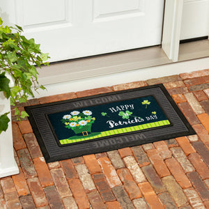 Happy St. Patrick's Day Floral Sassafras Switch Mat