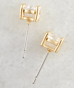 Aurelia 18K Gold Plated Solitaire Earrings