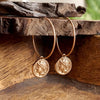 Coin Boho Hoop Earrings