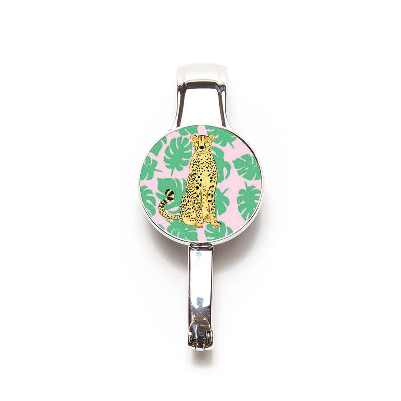 Cheetah Palm Print Purse Key Hanger