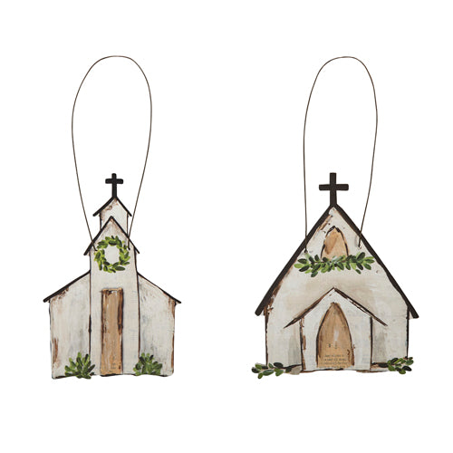 Church Cut Out Ornament