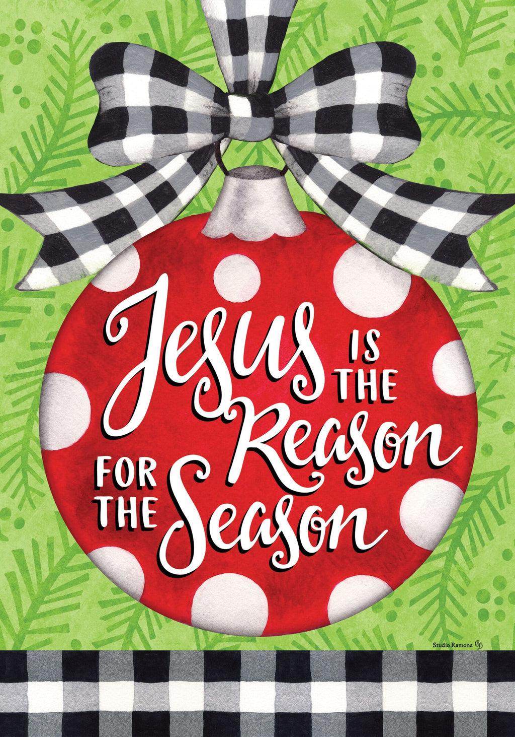 Jesus Ornament Garden Flag