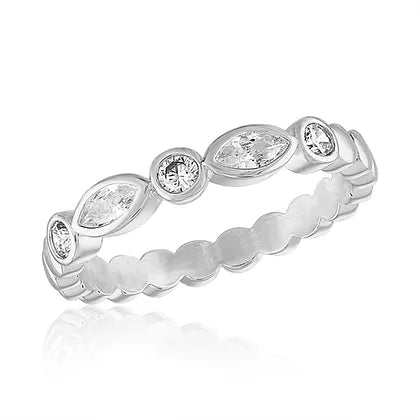 Endless Oval 2 Stack Ring