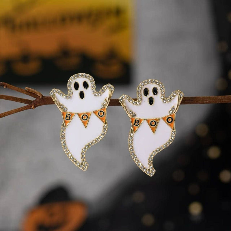 Boo-tiful Bling Ghost Earrings