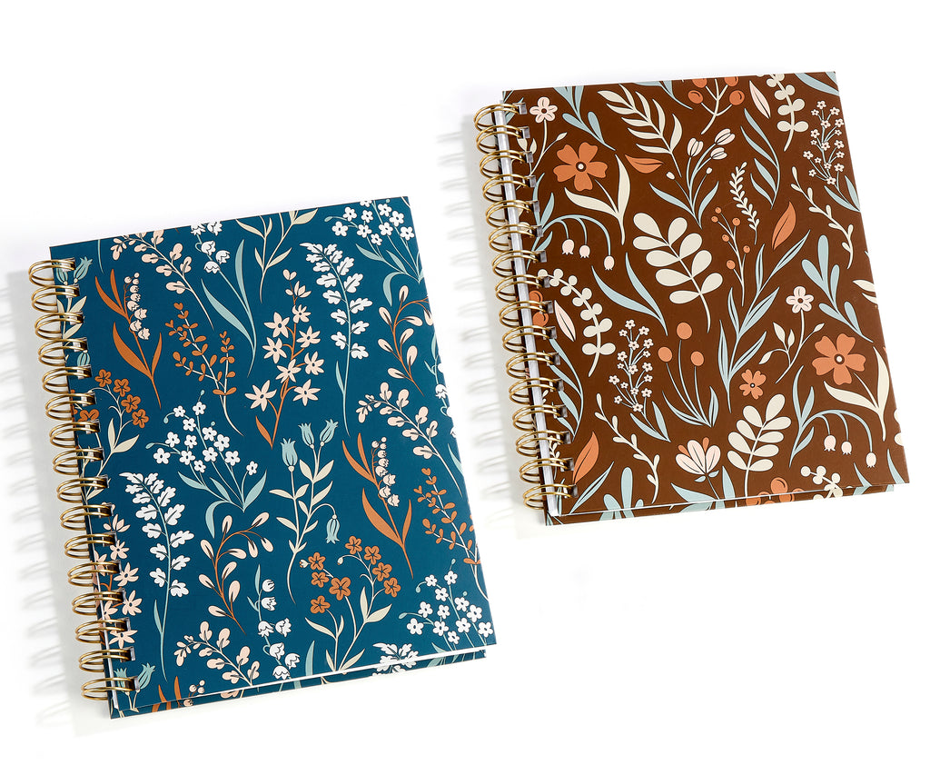 Floral Spiral Bound Notebook