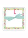 Tropical Initial Acrylic Notepad