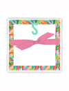 Tropical Initial Acrylic Notepad