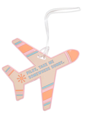 Sunny Airplane Travel Silicone Luggage Tag