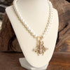 Boho Bee Pearls Statement Necklace
