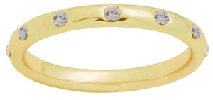 Eternity CZ Gold Layers Ring