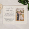 Mr & Mrs Picture Frame